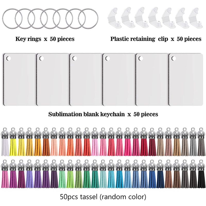 Wood Ring Blank - 600Pcs Sublimation Keychain Blanks Set Rectangle