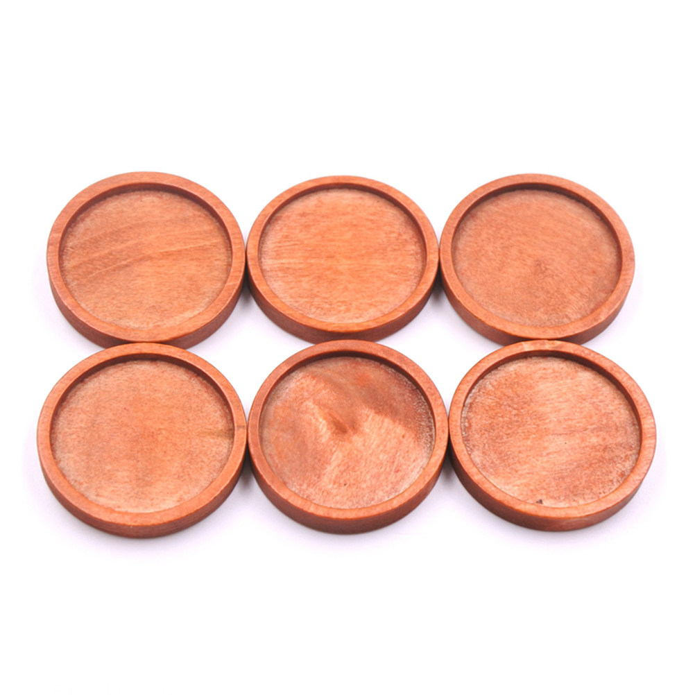 20Pcs Round Wood Jewelry Trays - Crafting Resin ulasan dan harga