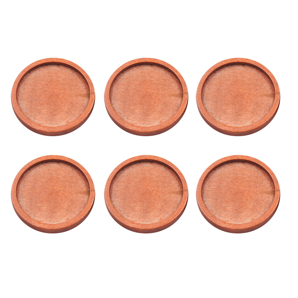 20Pcs Round Wood Jewelry Trays - Crafting Resin ulasan dan harga