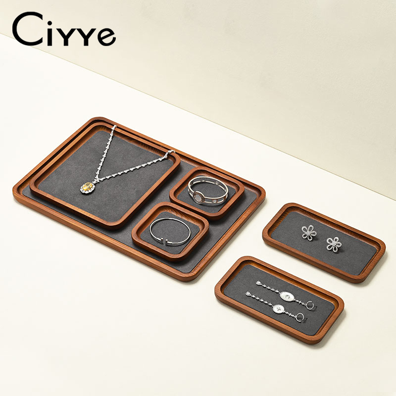 Ciyye Wooden Jewelry Display T - Wood Ring Blank ulasan dan harga