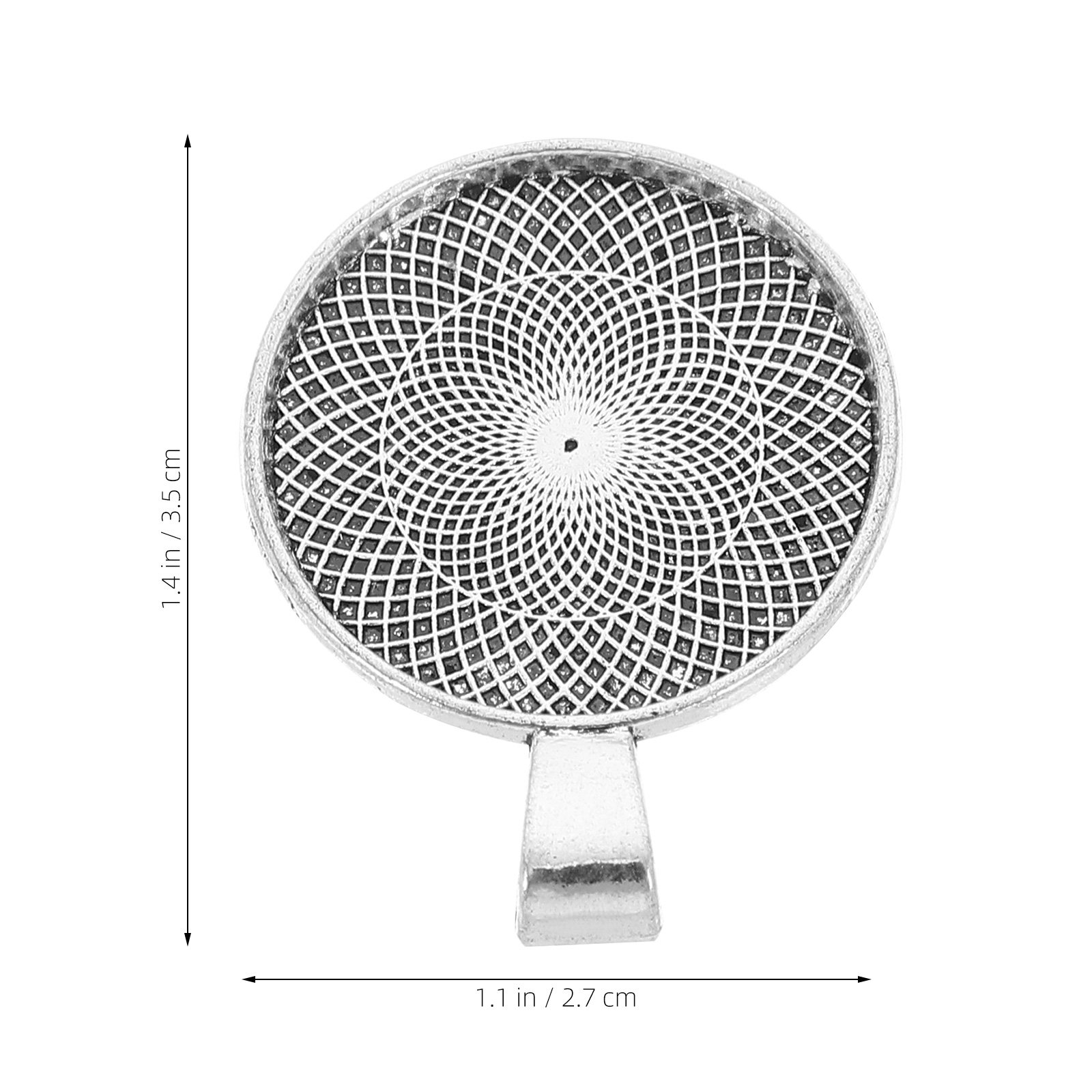 40Pcs Round Pendant Bezel Flat - Bezels Set Pendant ulasan dan harga