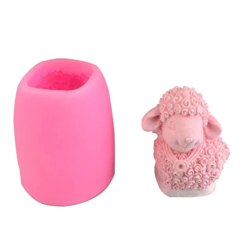 3D Sheep Silicone Candle Mold  - Resin Craft Ideas ulasan dan harga