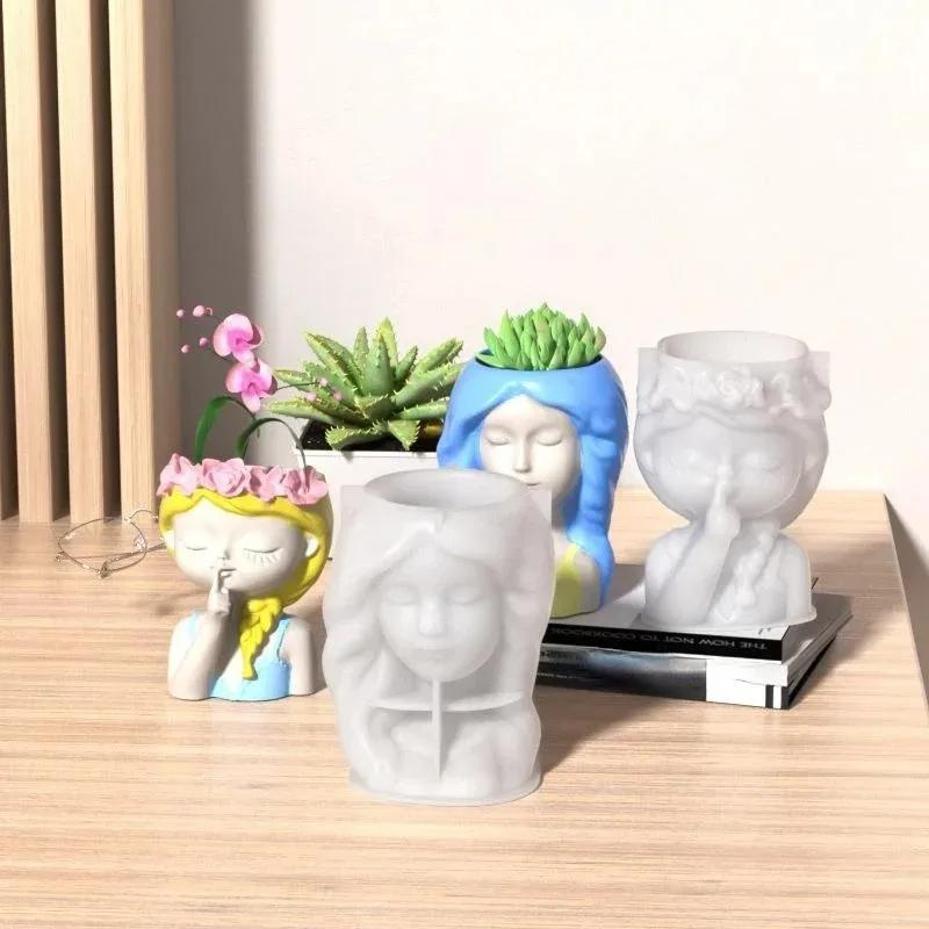 1 Pcs Silicone Mold 3D Cute Gi - Resin Craft Ideas ulasan dan harga