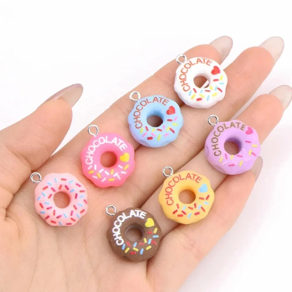 10Pcs Kawaii 3D Bread Donut Re - Resin Crafts Diy ulasan dan harga