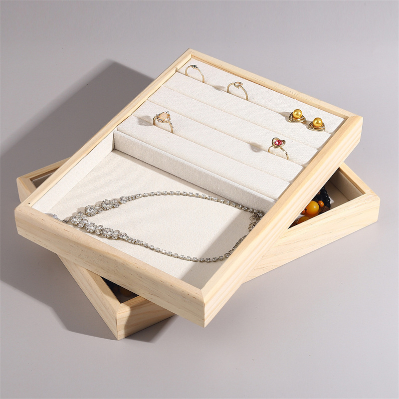 Vintage Jewelry Display Tray M - Wood Ring Blank ulasan dan harga