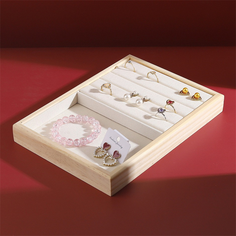 Vintage Jewelry Display Tray M - Wood Ring Blank ulasan dan harga