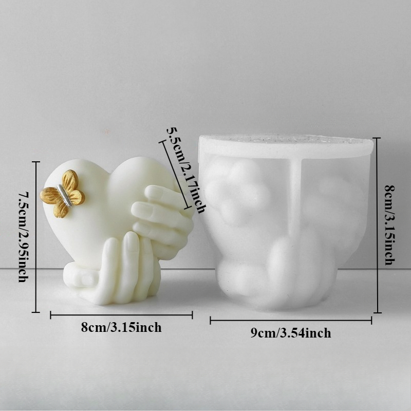 Hand Hold Love Silicone Candle - Resin Craft Ideas ulasan dan harga