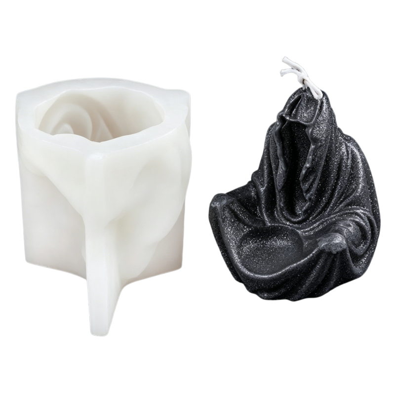 Halloween Hooded Ghost Silicon - Resin Craft Ideas ulasan dan harga