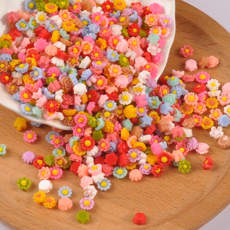100PCs 6mm Mixed Mini Flatback - Resin Craft Ideas ulasan dan harga
