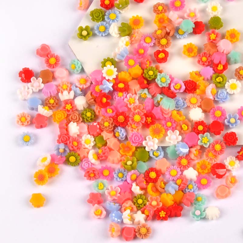 100PCs 6mm Mixed Mini Flatback - Resin Craft Ideas ulasan dan harga