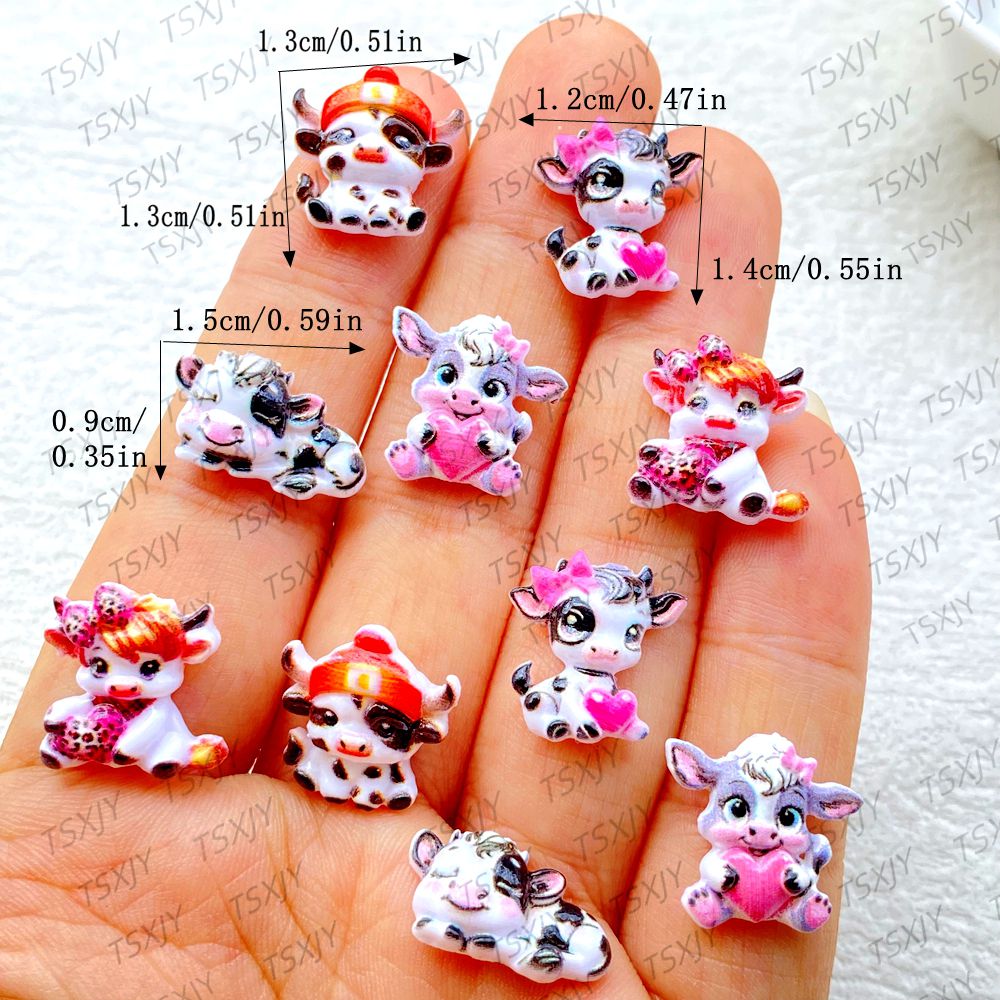 50Pcs Cute Mini  Cartoon color - Resin Craft Ideas ulasan dan harga
