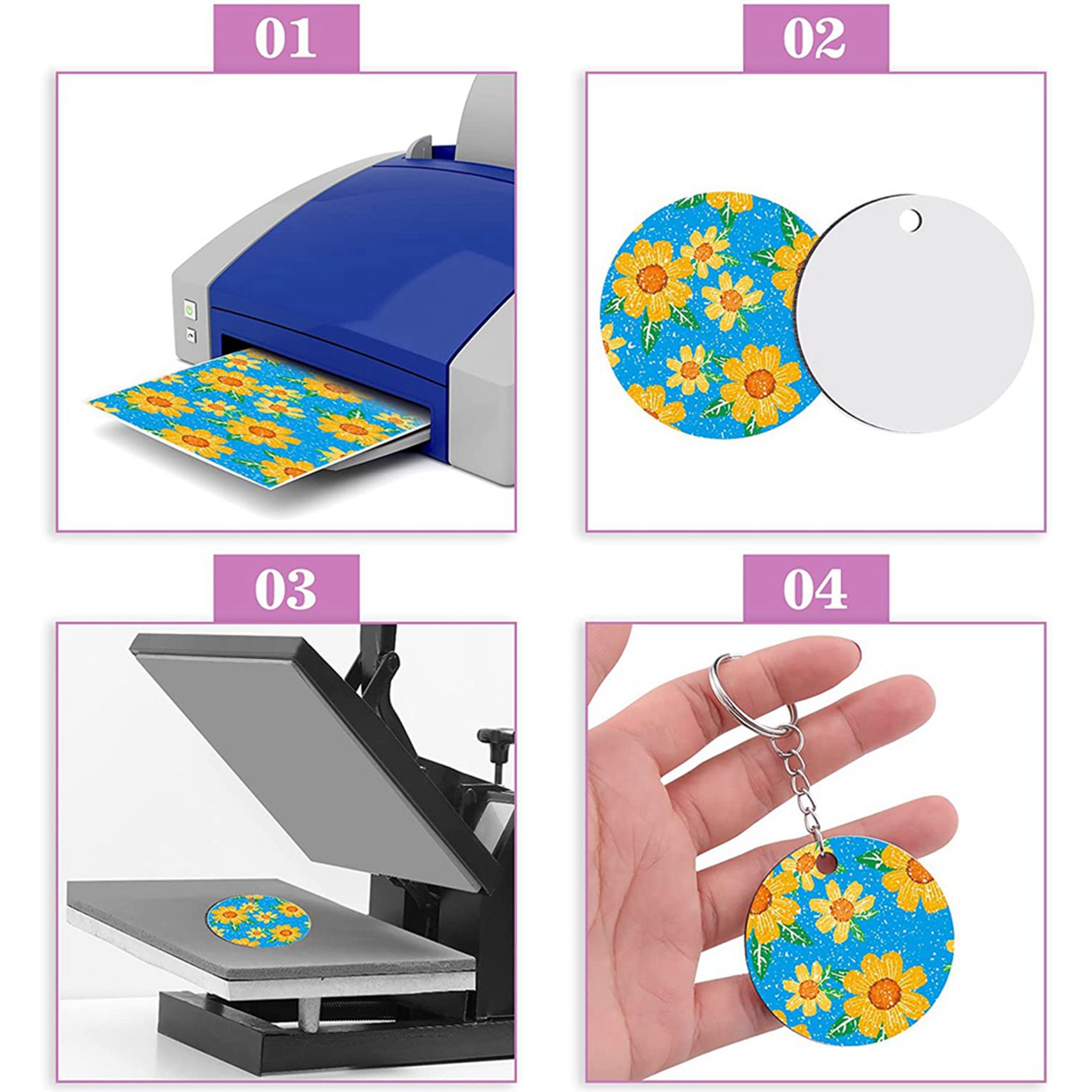 480 Pieces Sublimation Blanks  - Wood Ring Blank ulasan dan harga
